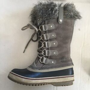 Sorel Joan of Artic Waterproof Grey Women's Boots Sz 6